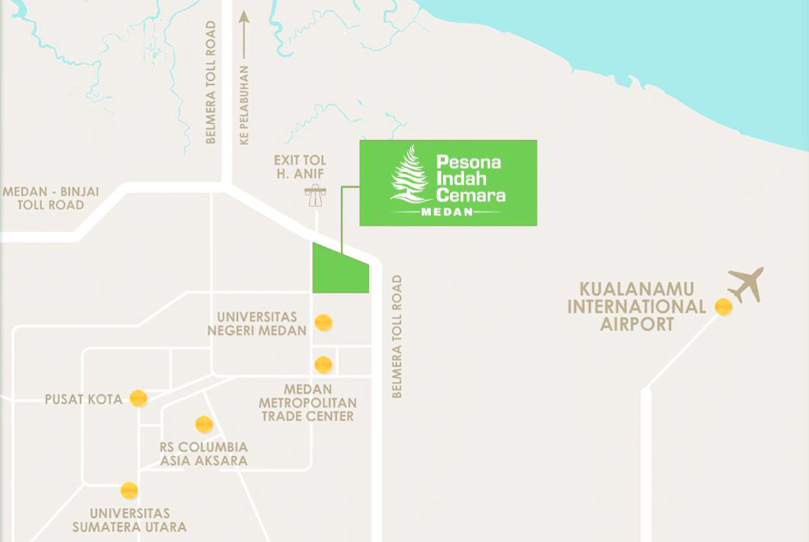 Lokasi Pesona Indah Cemara Medan